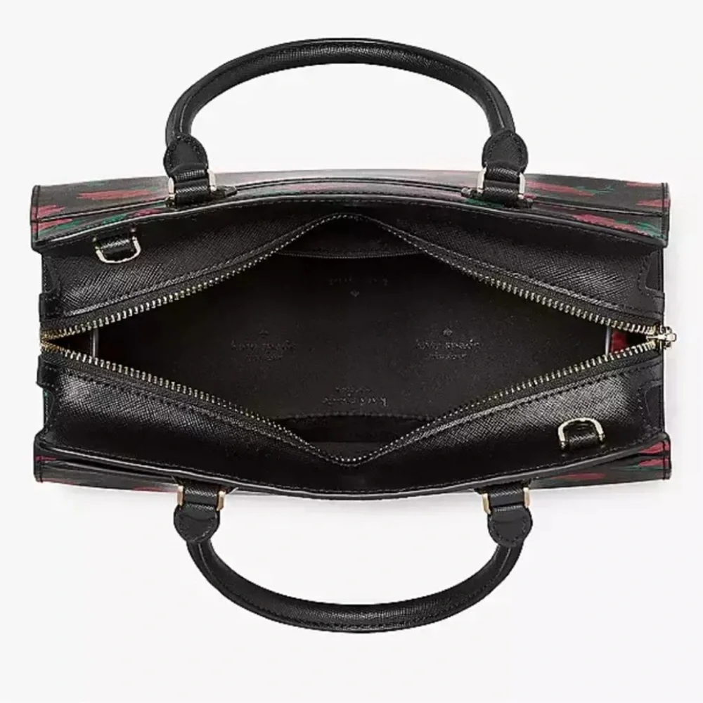 kate spade Black Floral Rose Satchel
